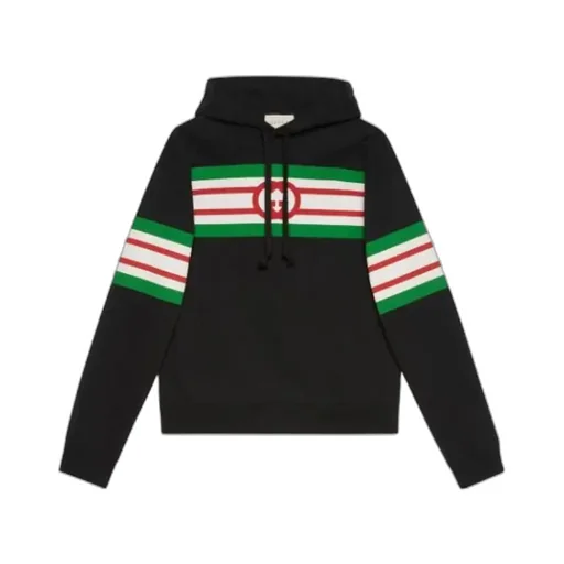 Stripe-Print Hoodie