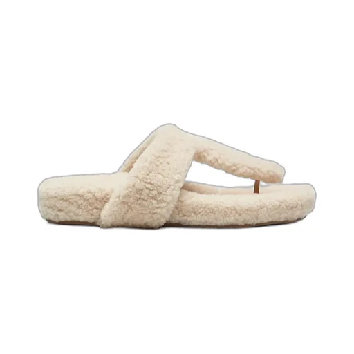 Relax Shearling Thong Sandals