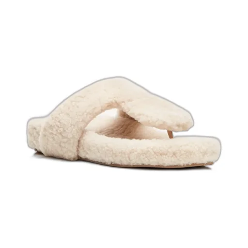 Relax Shearling Thong Sandals