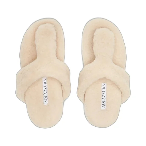 Relax Shearling Thong Sandals