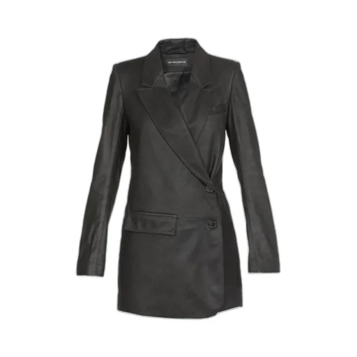 Ann Demeulemeester Oversized Leather Jacket