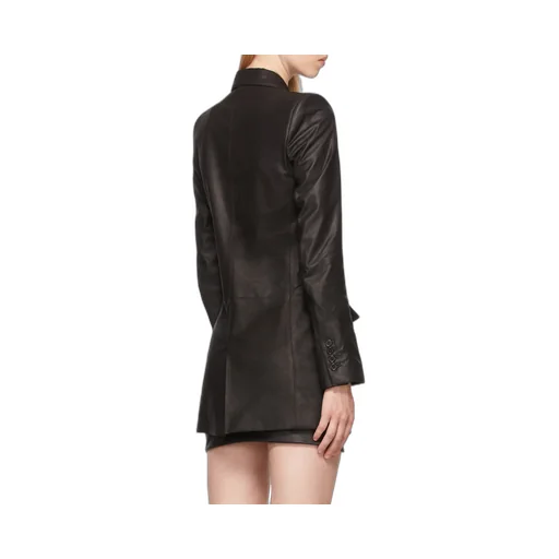 Ann Demeulemeester Oversized Leather Jacket