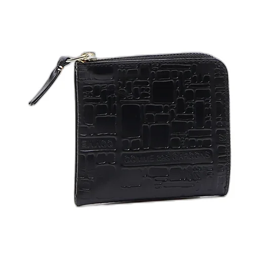 Comme Des Garons Wallet Embossed Compact Wallet