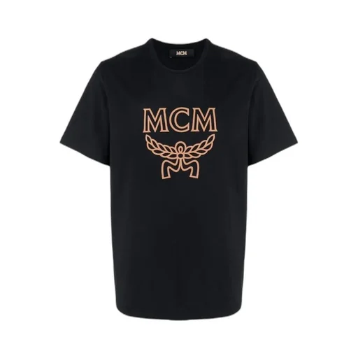 Mcm Logo Printed Round-Neck T-Shirt