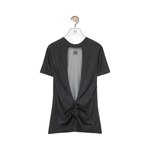 Knot Top In Silk And Viscose