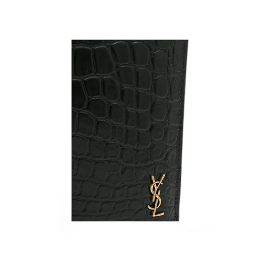 Saint Laurent Tiny Monogram Zippered Tablet Holder