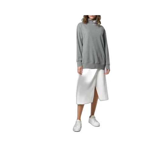Four-Stripe High-Neck Sweater