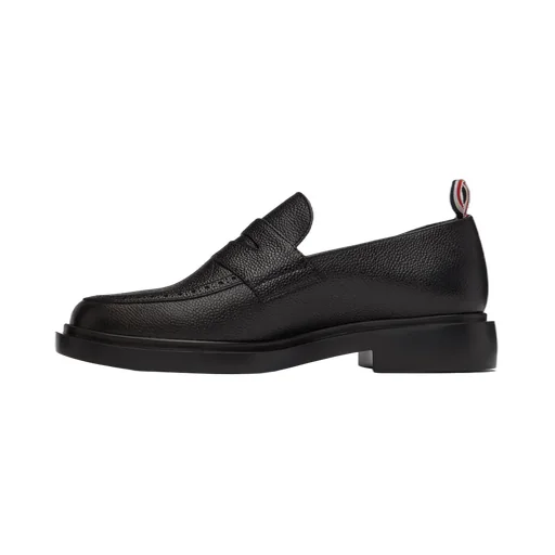 Thom Browne Penny Bar Almond Toe Loafers