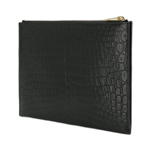 Saint Laurent Tiny Monogram Zippered Tablet Holder