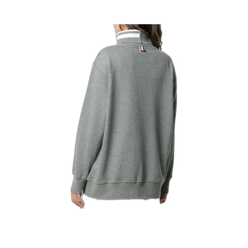 Four-Stripe High-Neck Sweater