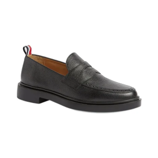 Thom Browne Penny Bar Almond Toe Loafers