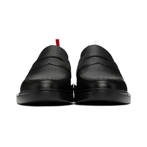 Thom Browne Penny Bar Almond Toe Loafers