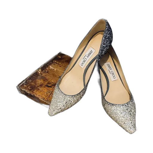 Pointed Logo Heels