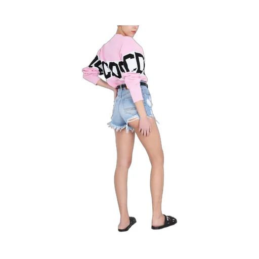 Gcds Distressed Denim Shorts