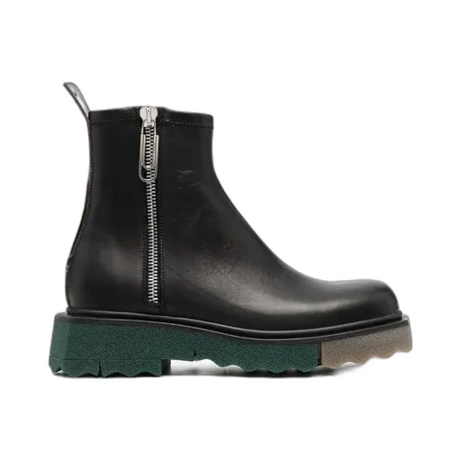 Off-White Zipped Ankle Boots