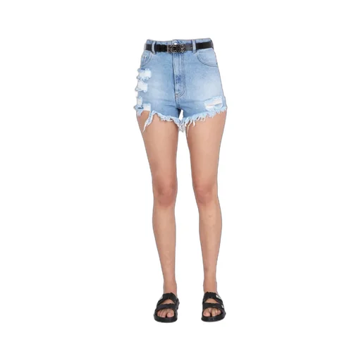Gcds Distressed Denim Shorts