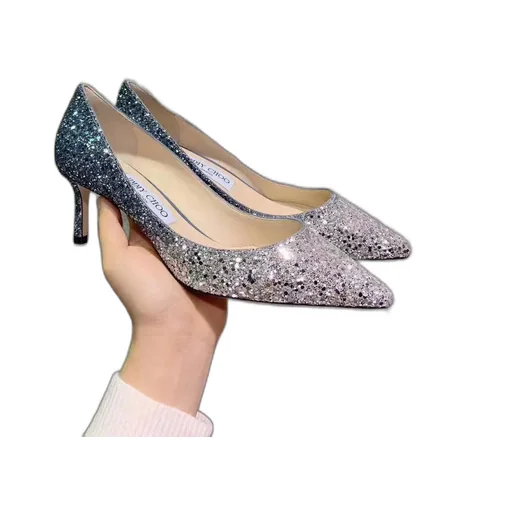 Pointed Logo Heels
