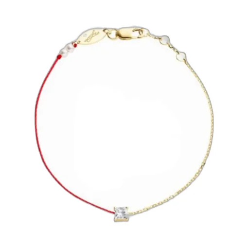 Round Half-Rope And Half-Chain Bracelet