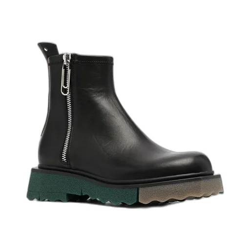 Off-White Zipped Ankle Boots