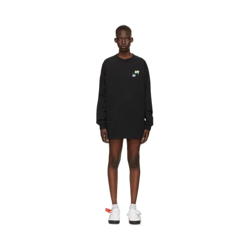 Arrows Print Sweatshirt Dress