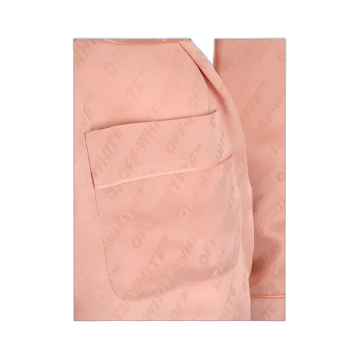 Orange Pink Logo Belt Casual Jacket