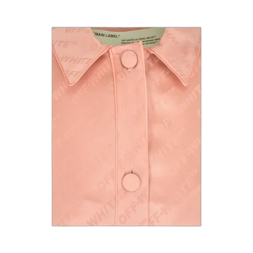 Orange Pink Logo Belt Casual Jacket