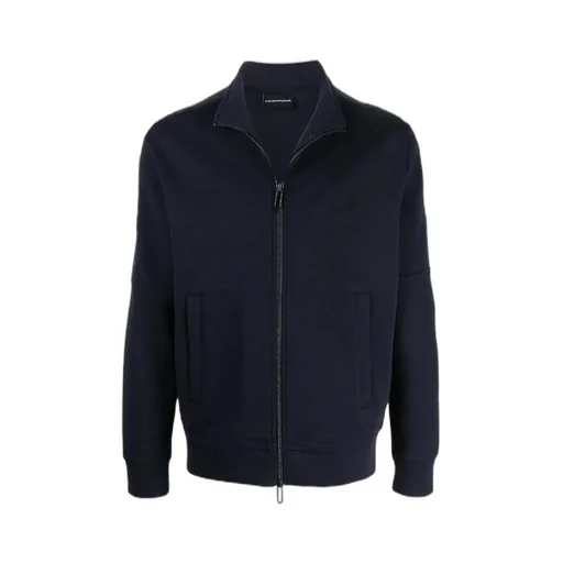 High Neck Zip-Up Sweatshirt