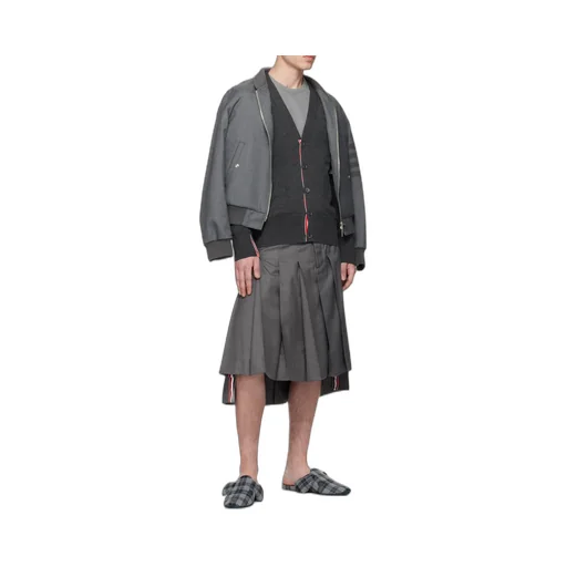 Thom Browne 4-Bar Zipped Bomber Jacket