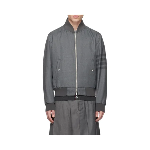 Thom Browne 4-Bar Zipped Bomber Jacket