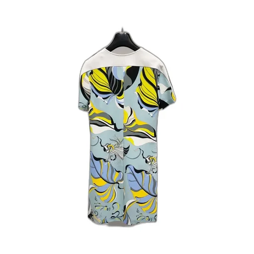 Tropical Fish Pattern V-Collar Dress