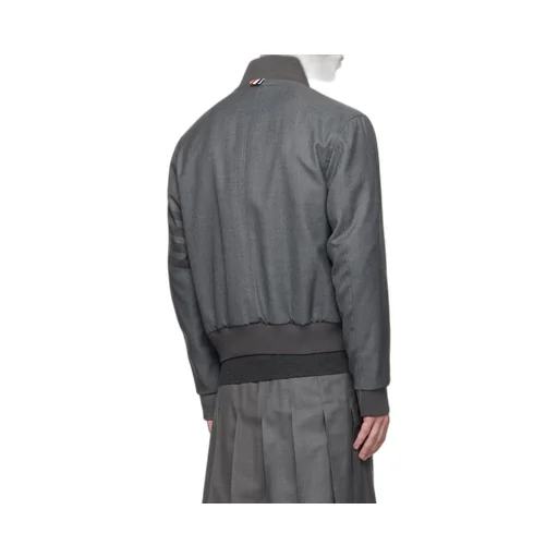 Thom Browne 4-Bar Zipped Bomber Jacket