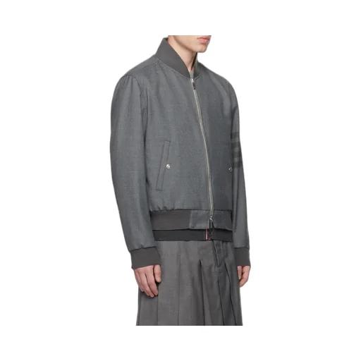 Thom Browne 4-Bar Zipped Bomber Jacket