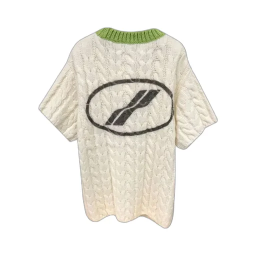 Round-Neck Short-Sleeved Pullover