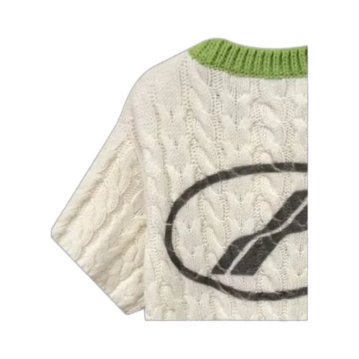 Round-Neck Short-Sleeved Pullover