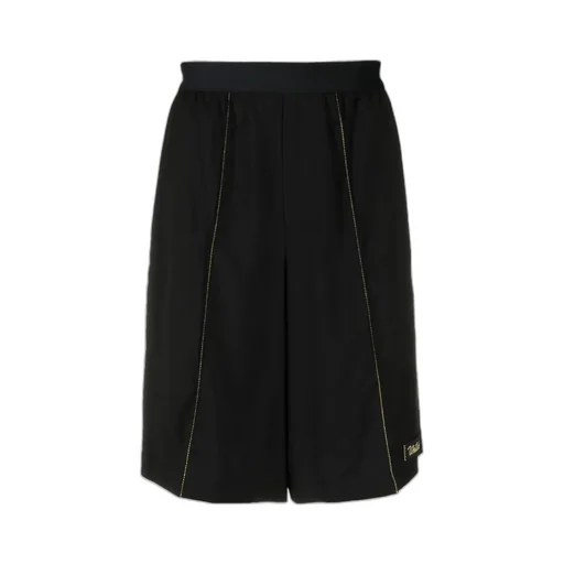 Contrast-Stitching Track Shorts