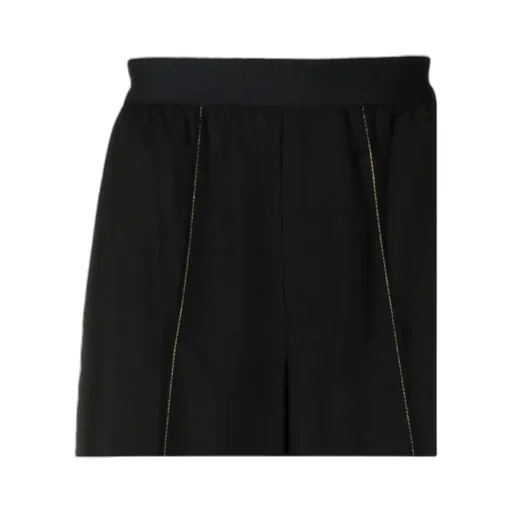 Contrast-Stitching Track Shorts