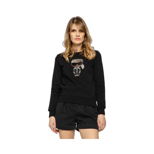 Karl Lagerfeld K/Ikonik Embellished Crewneck Sweatshirt