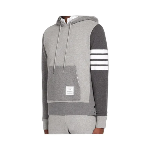 Thom Browne Panelled Drawstring Hoodie