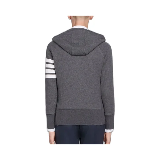 Thom Browne 4-Bar Striped Zipped Jacket