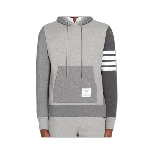 Thom Browne Panelled Drawstring Hoodie