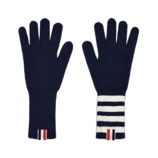 Thom Browne 4-Bar Ribbed Gloves