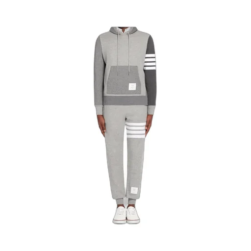 Thom Browne Panelled Drawstring Hoodie