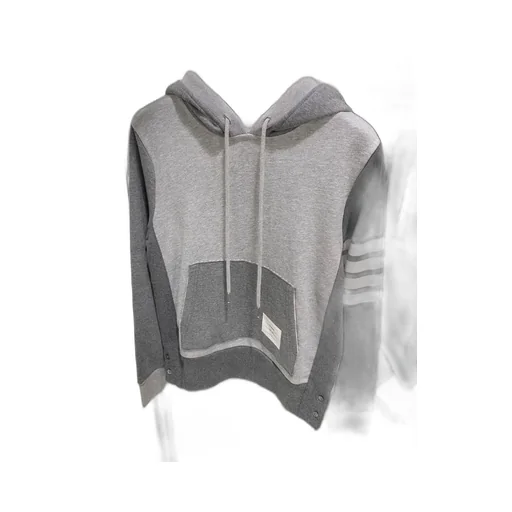 Thom Browne Panelled Drawstring Hoodie