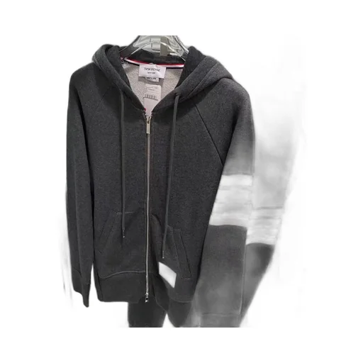 Thom Browne 4-Bar Striped Zipped Jacket