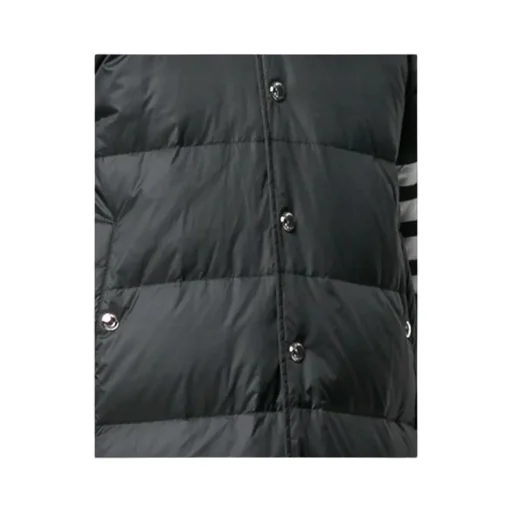 Thom Browne 4 Stripe Padded Hooded Coat