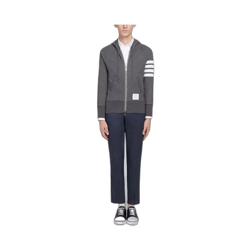 Thom Browne 4-Bar Striped Zipped Jacket