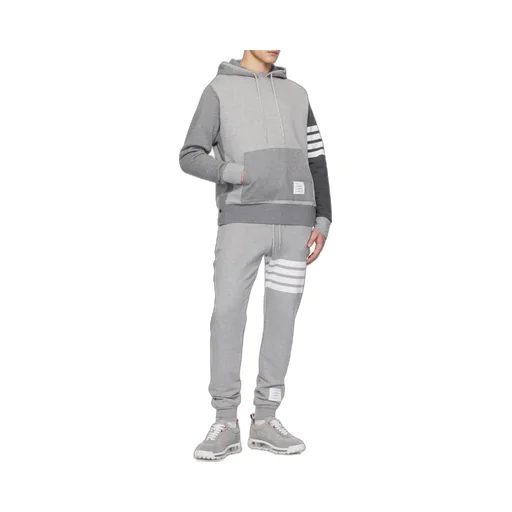 Thom Browne Panelled Drawstring Hoodie