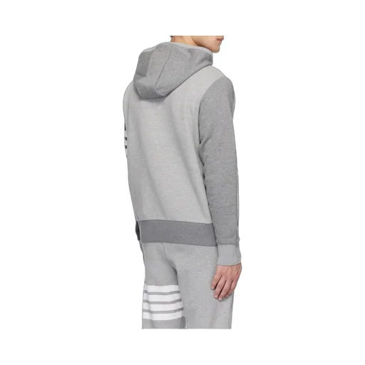 Thom Browne Panelled Drawstring Hoodie