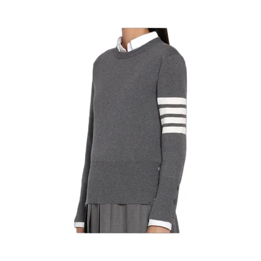 Thom Browne 4-Bar Crewneck Knit Jumper