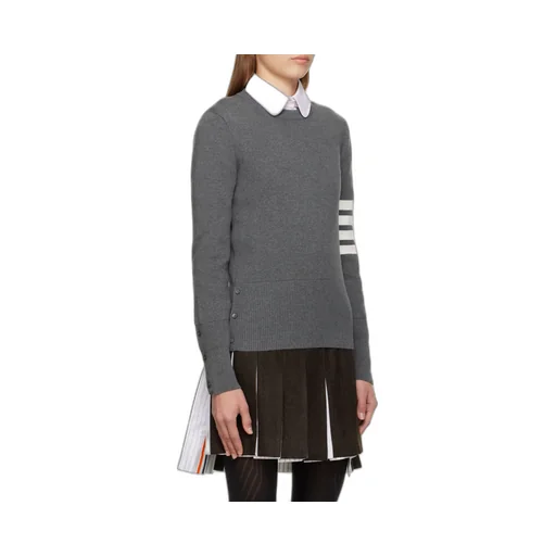 Thom Browne 4-Bar Crewneck Knit Jumper